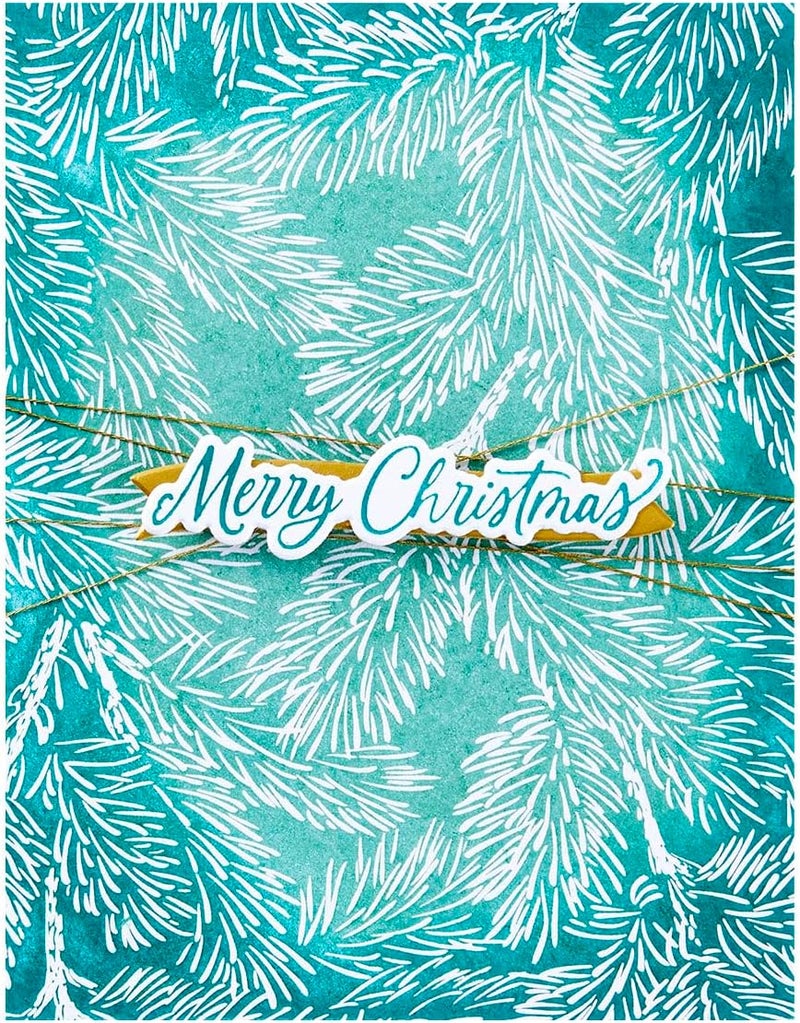 Spellbinders BP-197 Night & Day Pines Press Plates from The Home for The Holidays Collection - Image 3